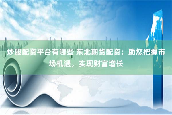炒股配资平台有哪些 东北期货配资：助您把握市场机遇，实现财富增长